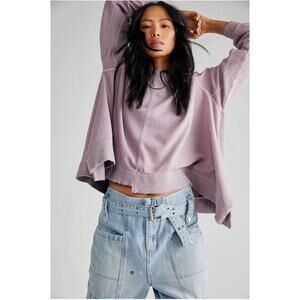 Free People Rework it and Reverse It Pullover Sweatshirt